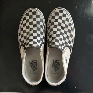 Checkered Vans! In great condition.